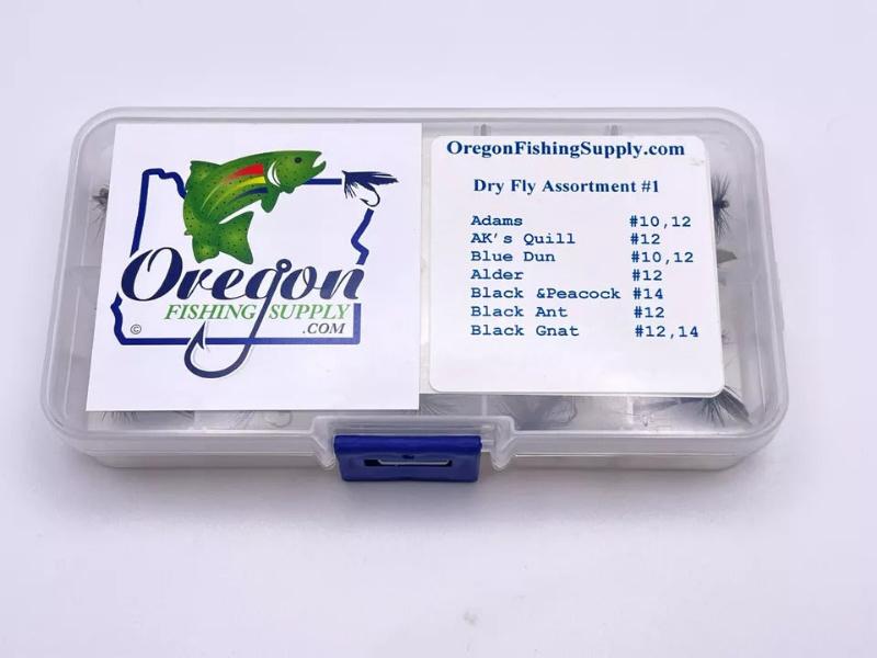Trout Premium Dry Fly Assortment - Kit #1. sizes 10,12,14. 20 dry Fly kit by OFS for Freshwater, Trout, Bass, Steelhead/Salmon
