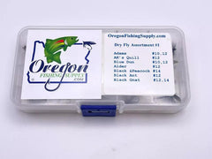Trout Premium Dry Fly Assortment - Kit #1. sizes 10,12,14. 20 dry Fly kit by OFS for Freshwater, Trout, Bass, Steelhead/Salmon