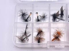 Trout Premium Dry Fly Assortment - Kit #23. sizes 10,12. 20 dry Fly kit by OFS for Freshwater, Trout, Bass, Steelhead/Salmon