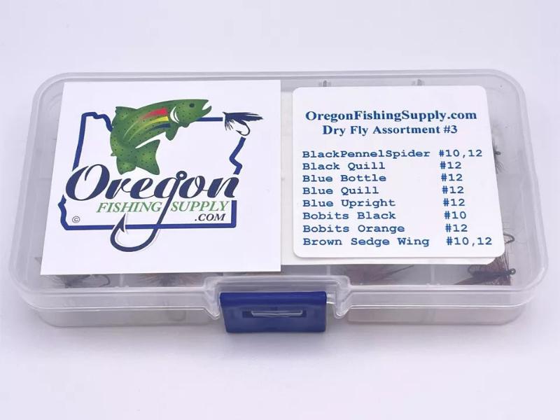 Trout Premium Dry Fly Assortment - Kit #23. sizes 10,12. 20 dry Fly kit by OFS for Freshwater, Trout, Bass, Steelhead/Salmon