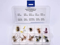Trout Premium Dry Fly Assortment - Kit #4. sizes 10,12. 20 dry Fly kit by OFS for Freshwater, Trout, Bass, Steelhead/Salmon