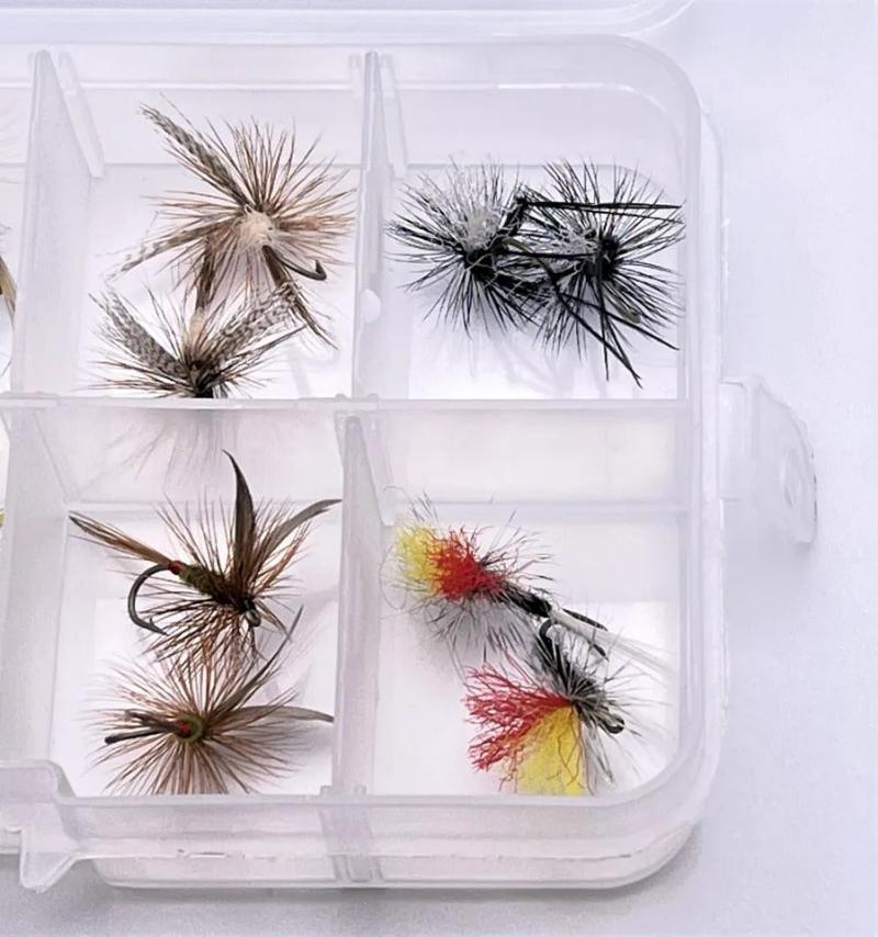 Trout Premium Dry Fly Assortment - Kit #5. sizes 10,12. 20 dry Fly kit by OFS for Freshwater, Trout, Bass, Steelhead/Salmon