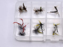 Trout Premium Dry Fly Assortment - Kit #5. sizes 10,12. 20 dry Fly kit by OFS for Freshwater, Trout, Bass, Steelhead/Salmon