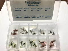 Trout Premium Dry Fly Assortment - Kit #6. sizes 10,12,14,16. 20 dry Fly kit by OFS for Freshwater, Trout, Bass, Steelhead/Salmon