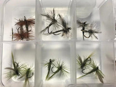 Trout Premium Dry Fly Assortment - Kit #6. sizes 10,12,14,16. 20 dry Fly kit by OFS for Freshwater, Trout, Bass, Steelhead/Salmon