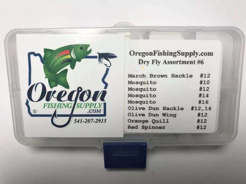 Trout Premium Dry Fly Assortment - Kit #6. sizes 10,12,14,16. 20 dry Fly kit by OFS for Freshwater, Trout, Bass, Steelhead/Salmon