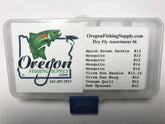 Trout Premium Dry Fly Assortment - Kit #6. sizes 10,12,14,16. 20 dry Fly kit by OFS for Freshwater, Trout, Bass, Steelhead/Salmon