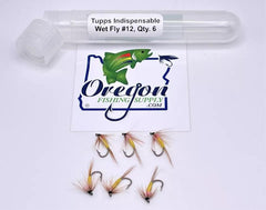 Tupps Indispensable Wet Fly, yellow color, 6 Flies in a protective tube, by OFS for Freshwater, Trout, Bass, Steelhead/Salmon