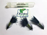 Wooly Bugger Black with Olive streamer, 3 Fly in a protective tube by OFS for Freshwater, Trout, Bass, Steelhead/Salmon