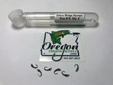 Zebra Midge Nymph fly, black color, 6 Fly in a protective tube by OFS for Freshwater, Trout, Bass, Steelhead/Salmon
