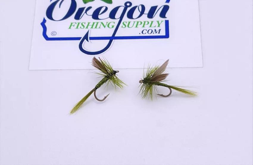 Blue winged olive fishing dry flies by OFS for trout, bass, freshwater and steelhead/salamon in a protective tube