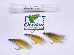 Brown Nose DACE Streamer for Saltwater, Freshwater, Barracuda, Bluefish, Northern pike and Striped Bass by OFS in a protective tube
