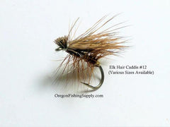 Elk Hair Caddis, 6 Fly. Various sizes by OFS. For Freshwater, Trout, Bass, Steelhead/Salmon.
