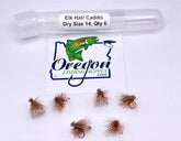 Elk Hair Caddis, 6 Fly. Various sizes by OFS. For Freshwater, Trout, Bass, Steelhead/Salmon.