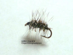 Griffith Gnat Dry #Various Sizes, 6 Fly by OFS for Freshwater, Trout, Bass, Steelhead/Salmon