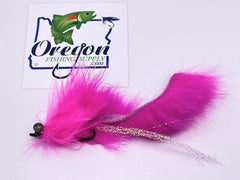 Hairball Leech Pink Salmon/Steelhead #4/0, 1 Fly by OFS for Freshwater, Salmon/Steelhead