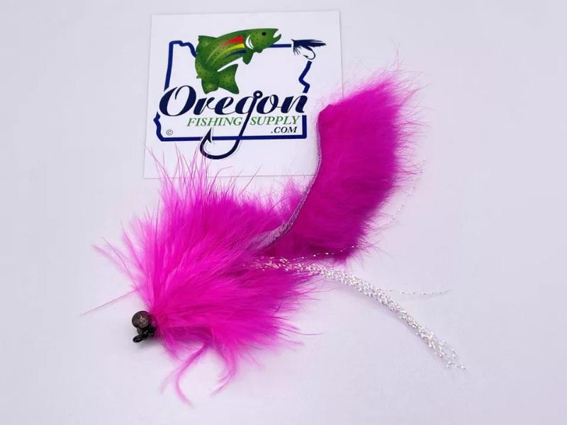 Hairball Leech Pink Salmon/Steelhead #4/0, 1 Fly by OFS for Freshwater, Salmon/Steelhead