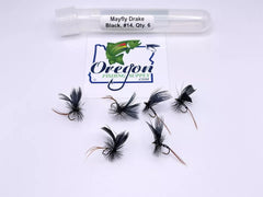 Mayfly Drake Black #Various Sizes by OFS for Freshwater, Trout, Bass, Steelhead/Salmon