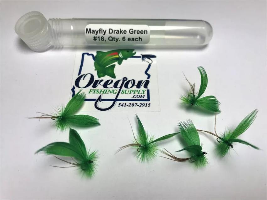 Mayfly Drake Black #Various Sizes by OFS for Freshwater, Trout, Bass, Steelhead/Salmon