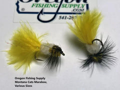 Montana Cats Marabou Nymph#10,(6 in a protective tube) yellow color by OFS for Freshwater, Trout, Bass, Steelhead/Salmon
