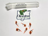 Orange Steelhead Stonefly,Various Sizes,6 Fly in a protective tube by OFS for Freshwater, Trout, Bass, Steelhead/Salmon