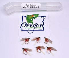 Red Spinner Wet Fly, 6 Fly in tube by OFS for Freshwater, Trout, Bass, Steelhead/Salmon