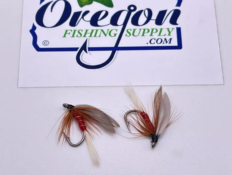Red Spinner Wet Fly, 6 Fly in tube by OFS for Freshwater, Trout, Bass, Steelhead/Salmon