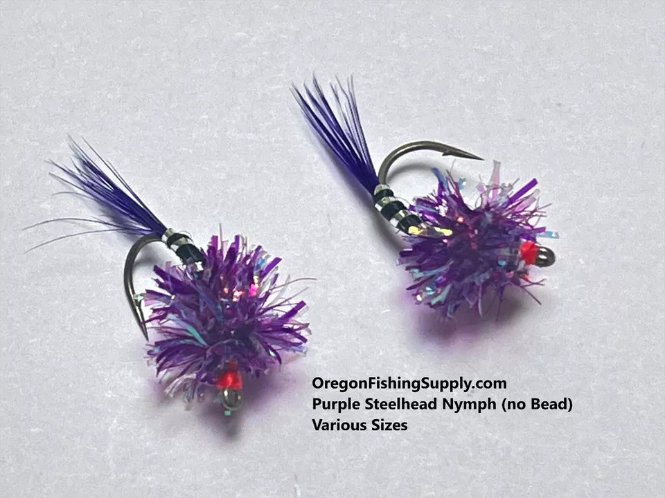 purple steelhead hammer nymph fly by ofs for trout and bass