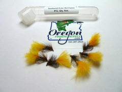 Sunburst Kate McLaren Wet Fly #12, 6 Flies in a protective tube, by OFS for Freshwater, Trout, Bass, Steelhead/Salmon