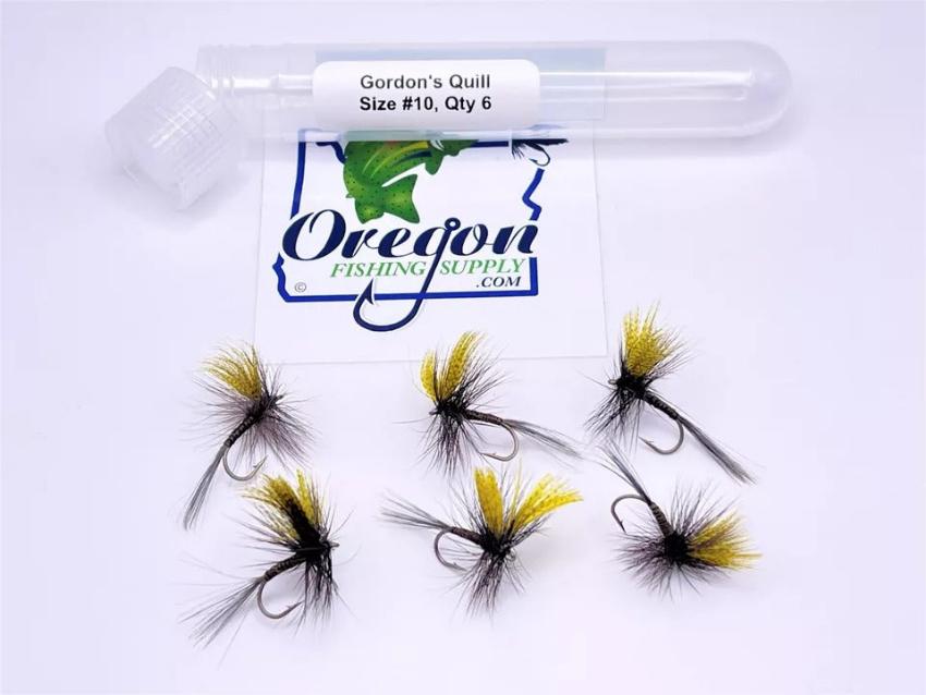 Gordon's Quill #10, 6 Fly in protective tube by OFS for Freshwater, Trout, Bass, Steelhead/Salmon