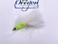 Cats Whisker Bead Head white colour in a protective tube by OFS for freshwater trouts