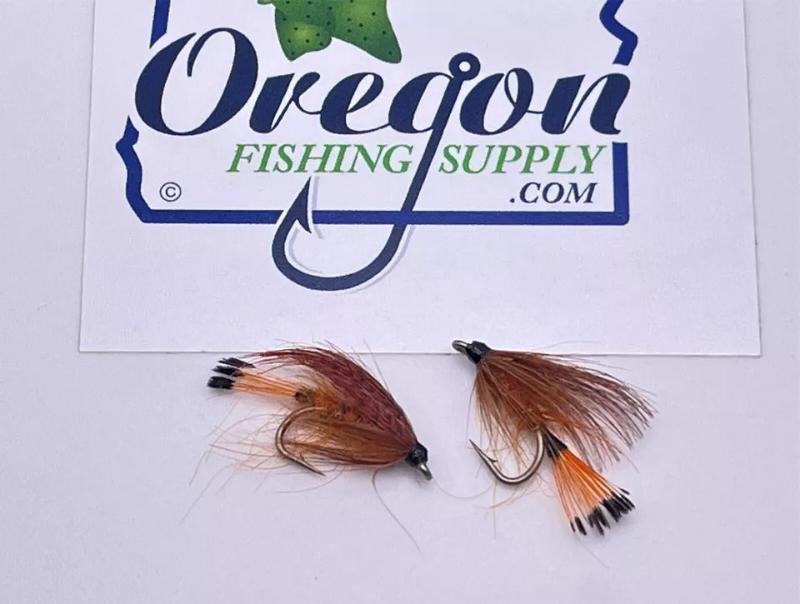 Fiery Brown Wet Fly, 6 Fly in a protective tube by OFS for Freshwater, Trout, Bass, Steelhead/Salmon.