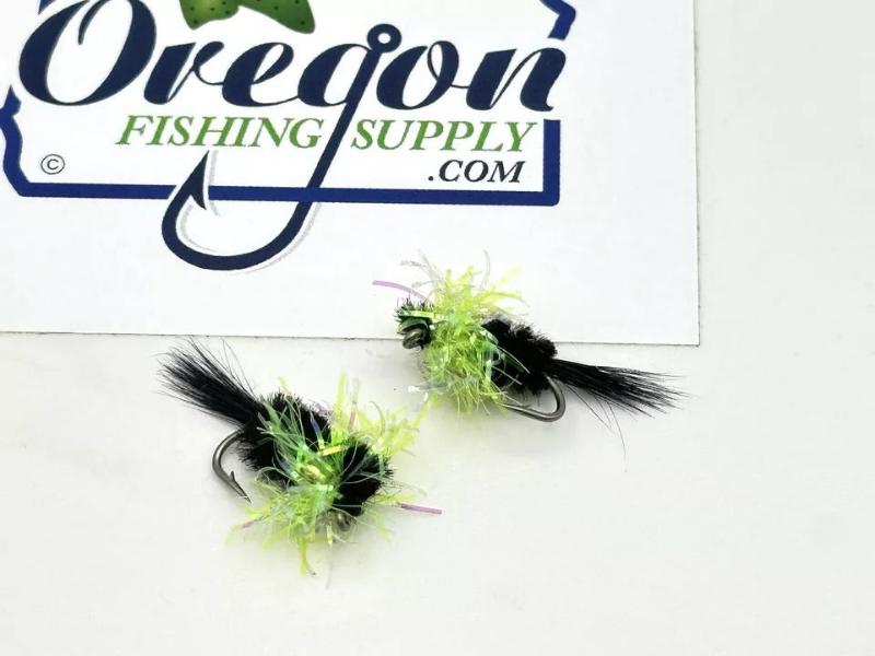 Fritz Montana Lime Nymph, size #12 by OFS for Freshwater, Trout, Bass, Steelhead/Salmon