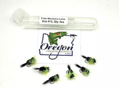 Fritz Montana Lime Nymph, size #12 by OFS for Freshwater, Trout, Bass, Steelhead/Salmon