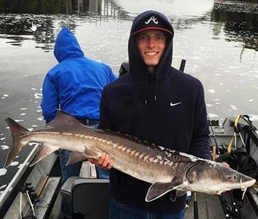 Leo Jr with his trophy - Oregon Fishing Supply